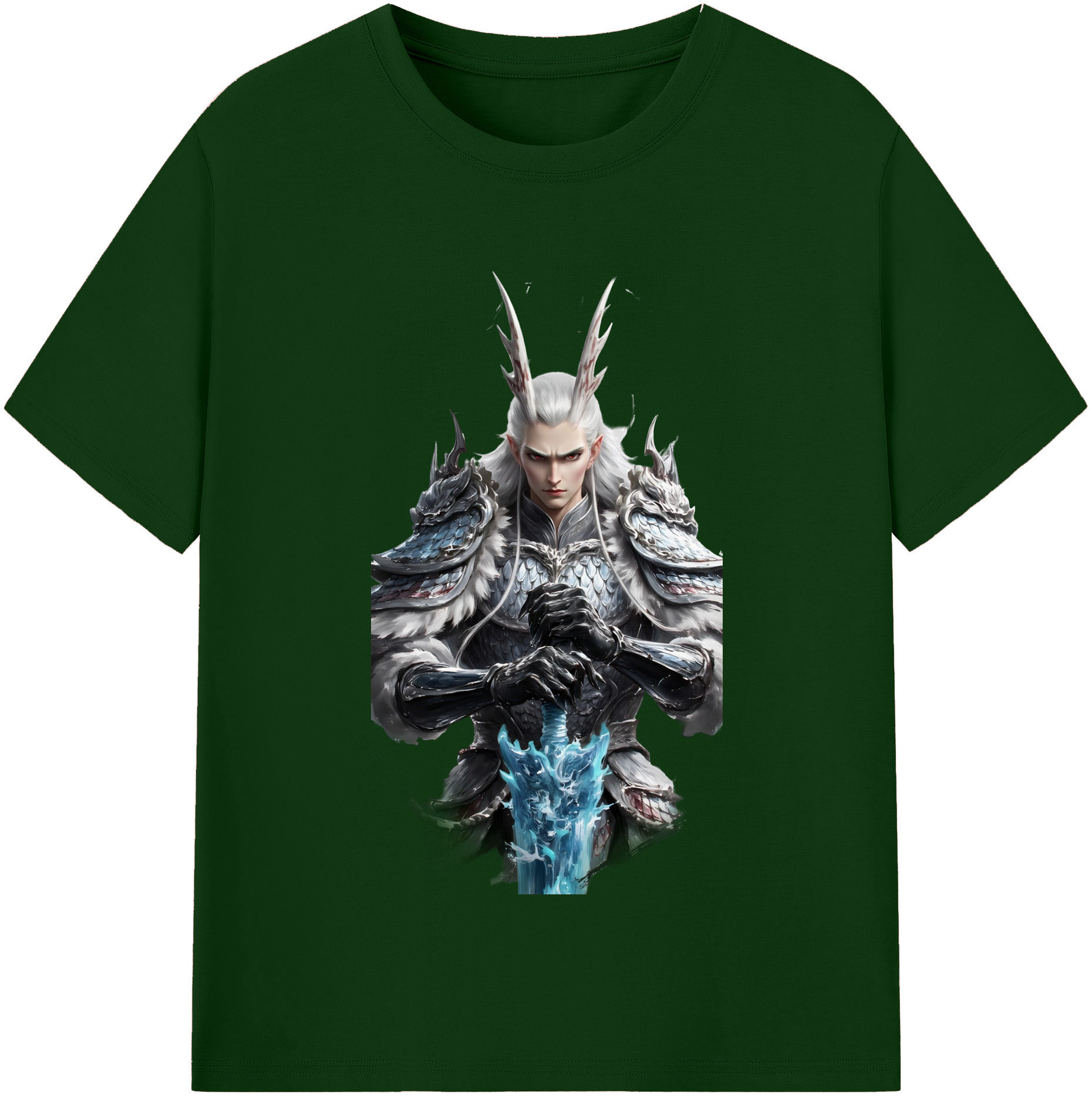 （画像用） Ne Zha 2 ナタ 魔童の大暴れ 綿100％半袖Tシャツ（フロントプリント）